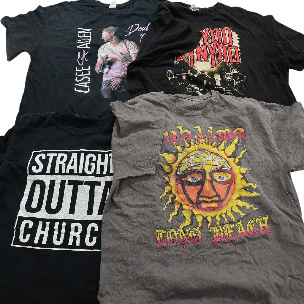 バンドTシャツ まとめ売り 古着卸 まとめ売り 音楽・バンド 半袖Tシャツ 16枚セット (メンズ XL