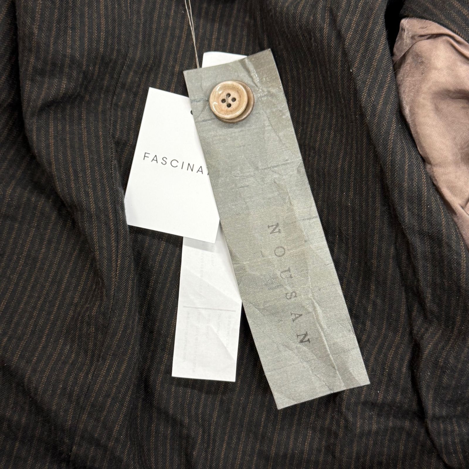参考上代176000円 未使用品 NOUSAN 24AW wyeth shawl collar 参考上代176000円 未使用品 NOUSAN 24AW wyeth shawl collar