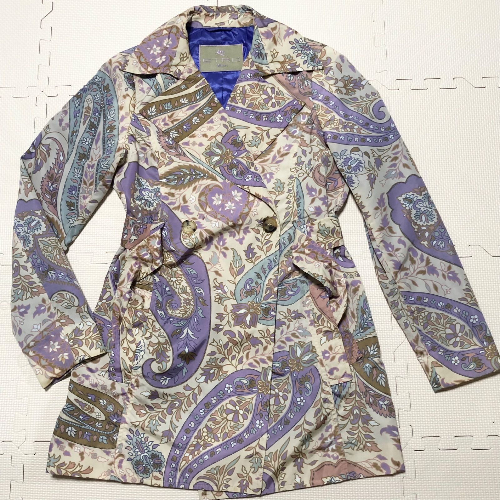 【希少サイズ46】ETRO ペイズリー柄トレンチコート 3XL 4L 2025年最新】Yahoo!オークション -エトロコートの中古品・新品