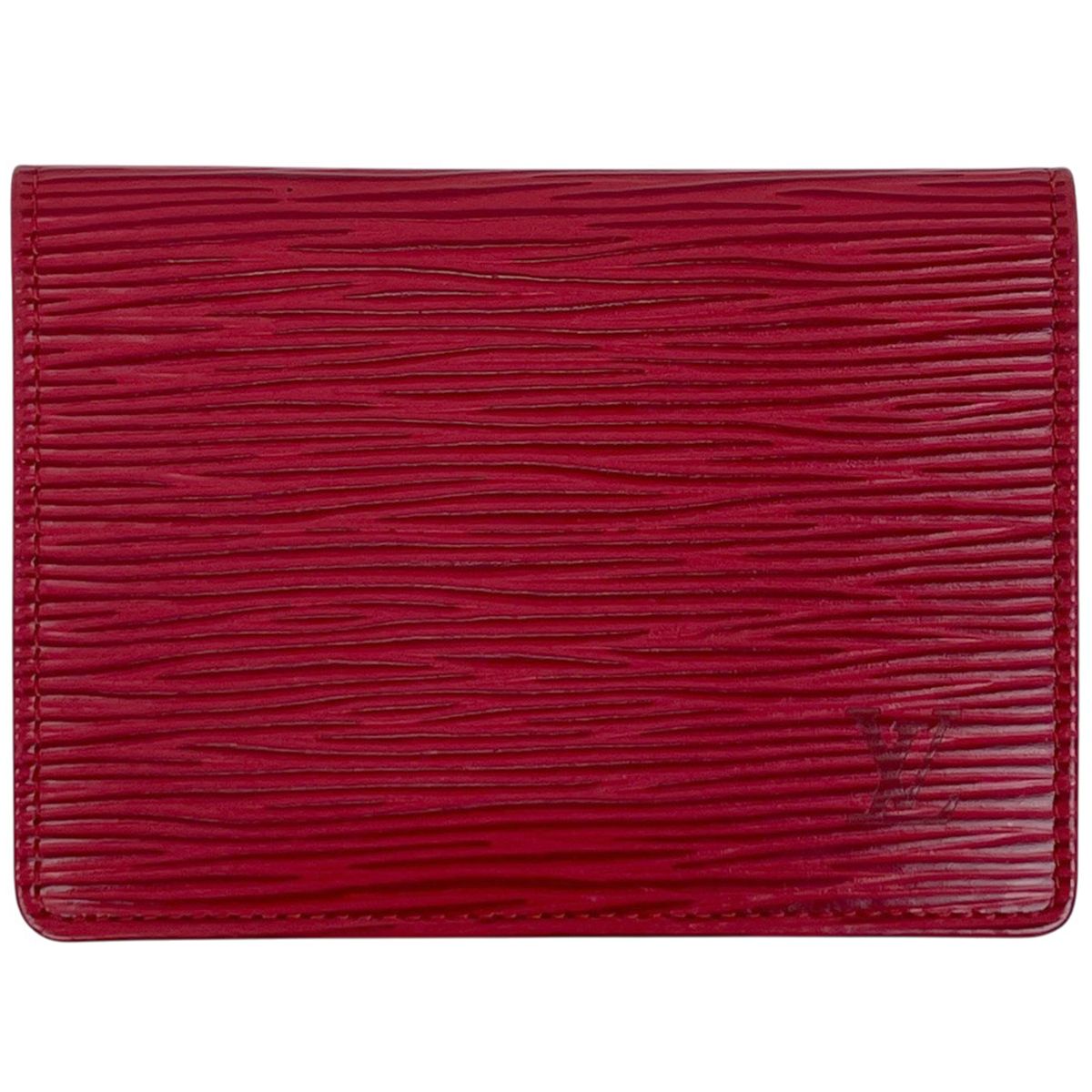 ルイ ヴィトン Louis Vuitton ポルト 2 カルト ヴェルティカル カードケース 証明書ケース パスケース エピ カスティリアンレッド M63207 レディース