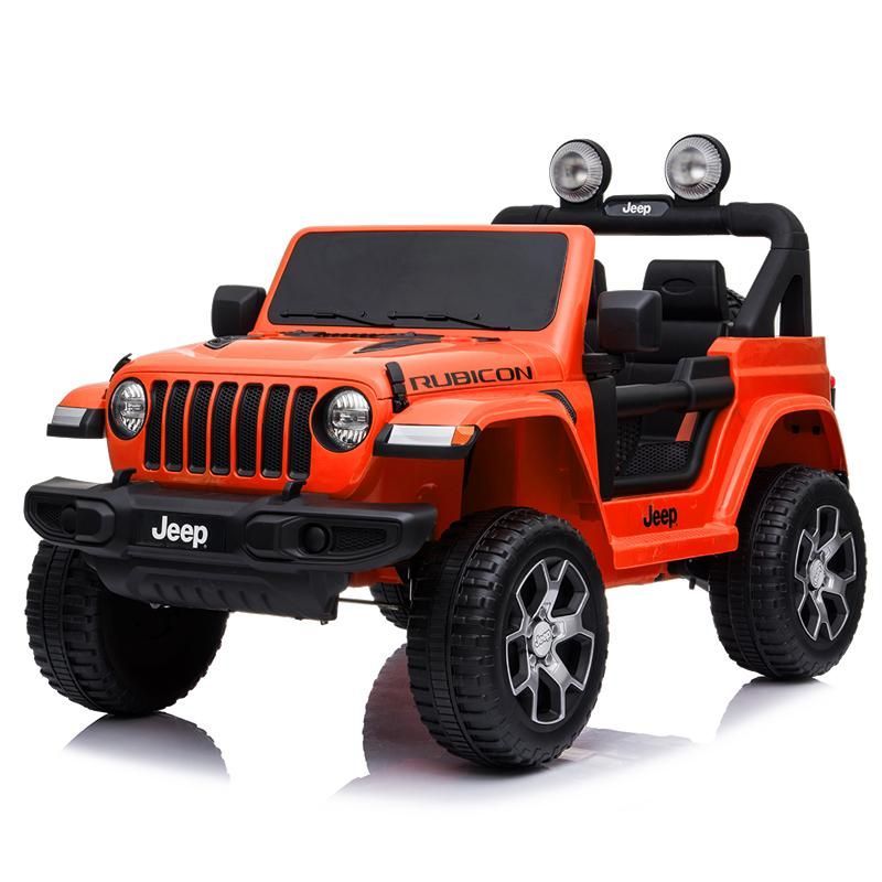訳あり アウトレット 乗用玩具 乗用ラジコンカー JEEP ジープ ラングラー ルビコン オレンジ №190
