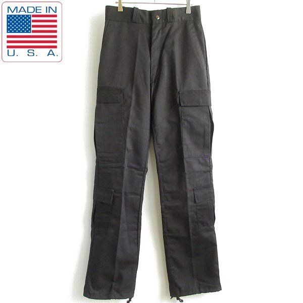PRO-TUFF カーゴパンツ 黒 W30 ブラック BERNER WORKS アメリカ製 デッドストック D146-25-0048ZVW