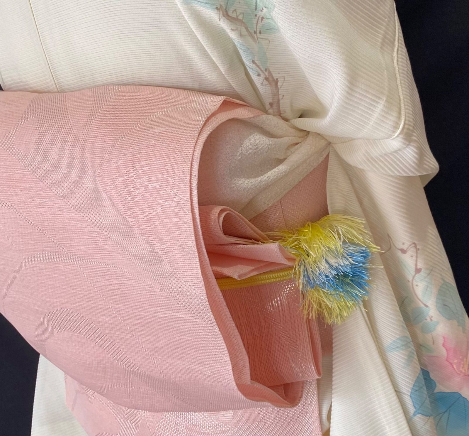 桜色の紗の袋帯〉織り出し 軽い 夏帯 ピンク - メルカリ