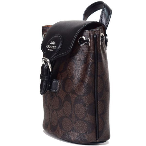 コーチ バッグ COACH コーティングキャンバス レザー シグネチャー 