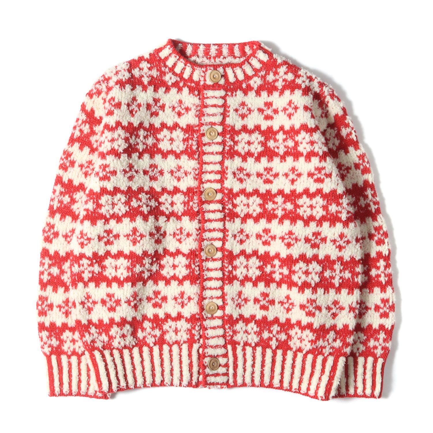 美品 COOHEM コーヘン カーディガン サイズ:L 23AW スカンディナビアン  