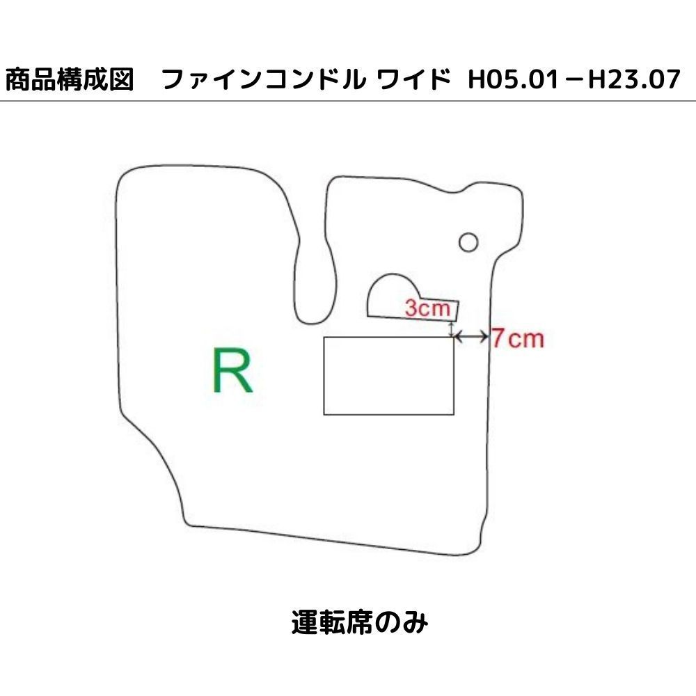 UD ファインコンドル ワイド(年式:H05.01-23.07) 高級 トラックマット 運転席 フロアマット おしゃれ 車 おすすめ プレミアム -  メルカリ