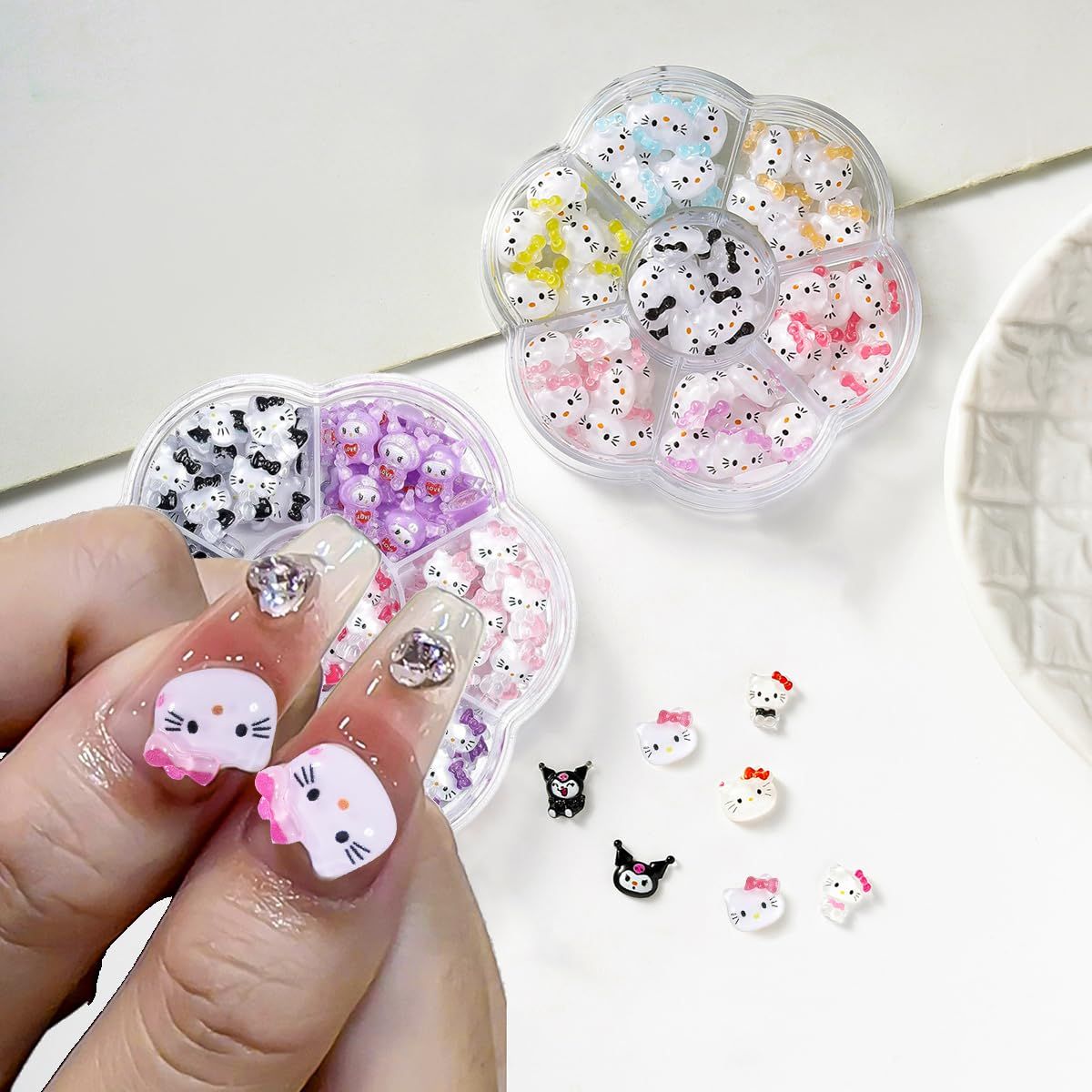 新品 デコパーツ ネイルパーツ 1箱 装飾のかわいく大きい釘の石