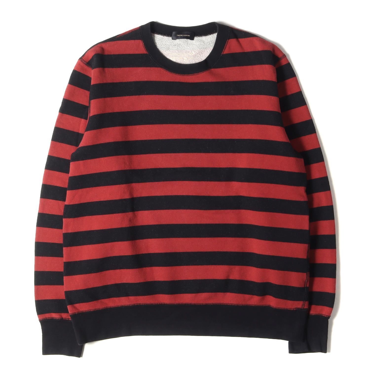 UNDERCOVER アンダーカバー スウェット サイズ:2 14AW ボーダー クルー 