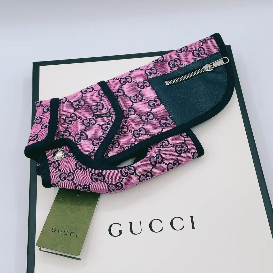 VIPセール！】GUCCI GGペットコート ピンク ジップポケット付 新品 