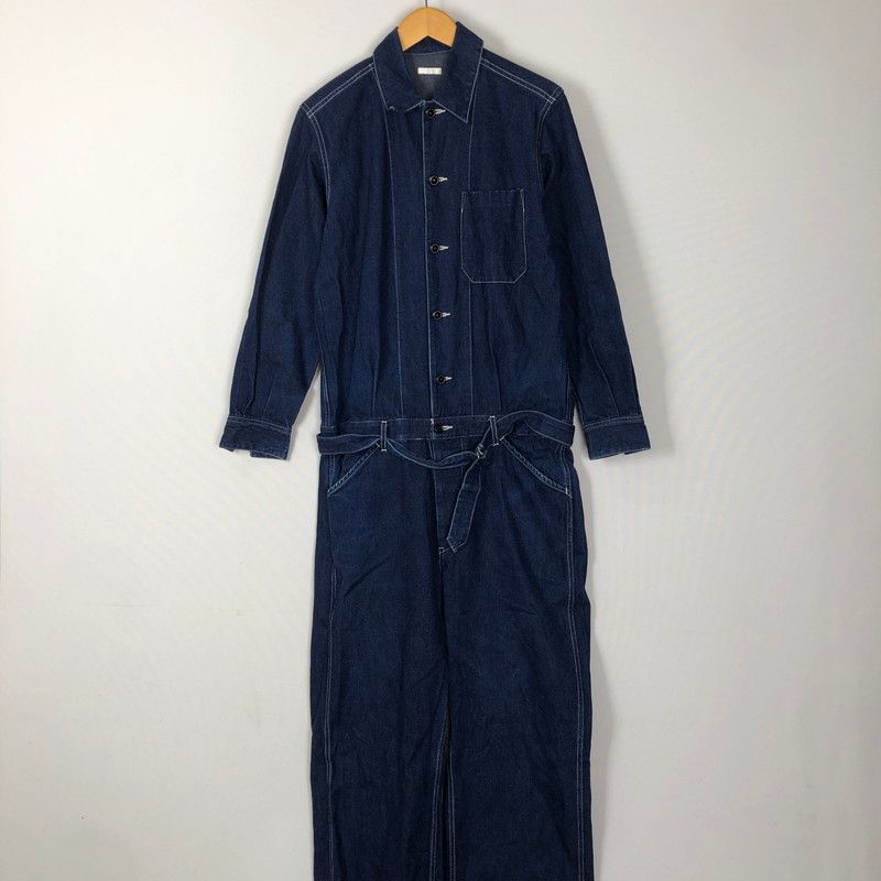 着用2回COMOLI ブラックデニム ジャンプスーツ オールインワン 着用2回COMOLI ブラックデニム ジャンプスーツ オールインワン 着用2回