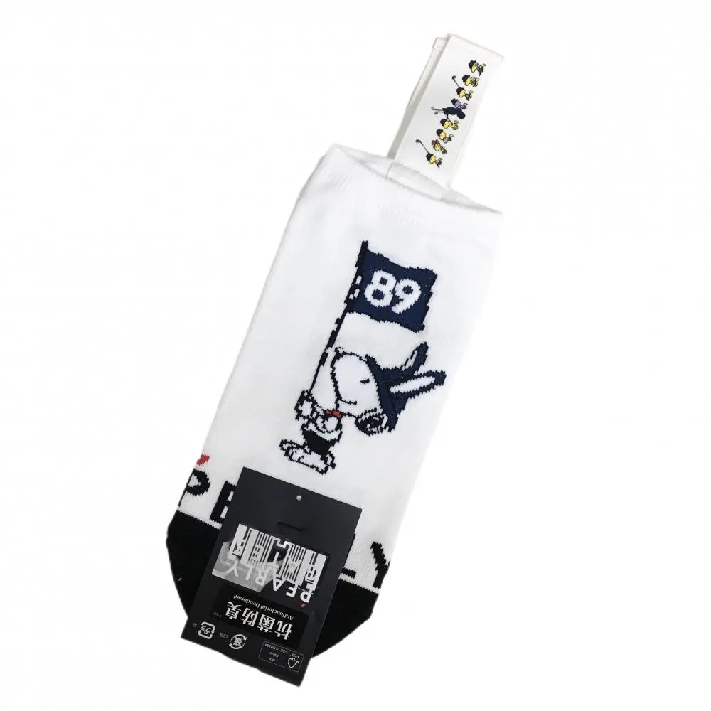 パーリーゲイツ スヌーピー イラスト付き ホワイトスニーカー24.0 パーリーゲイツ スヌーピー イラスト付き ホワイトスニーカー24.0