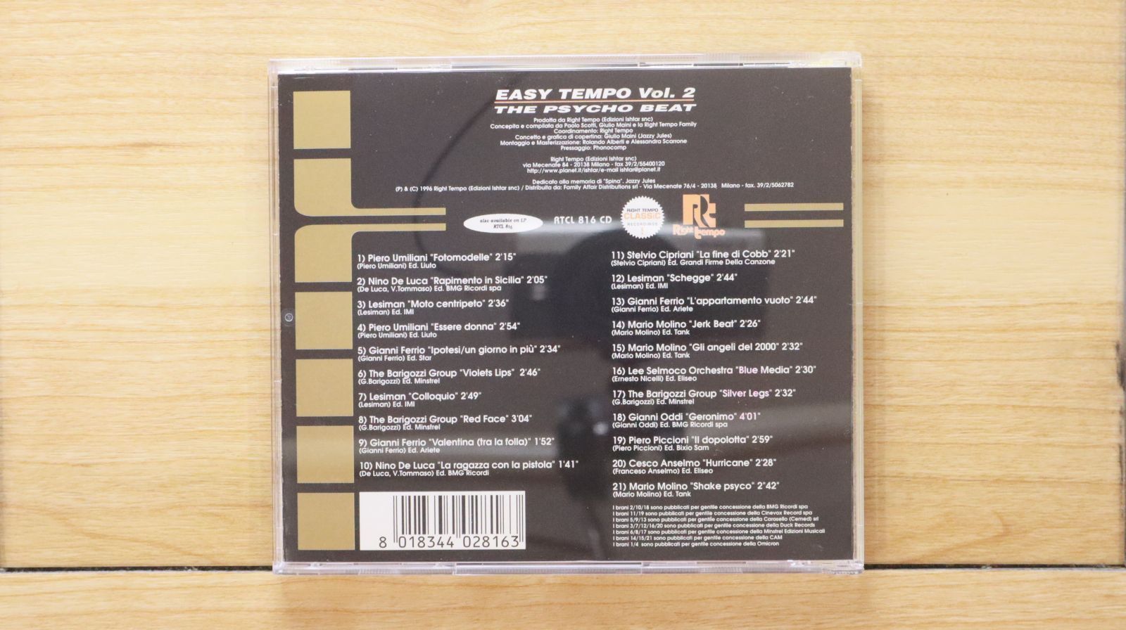 Easy Tempo 2: Psycho Beat(中古品) 中古CD☆/Easy Tempo (Italian Film Music Series)□ Easy Tempo 2
