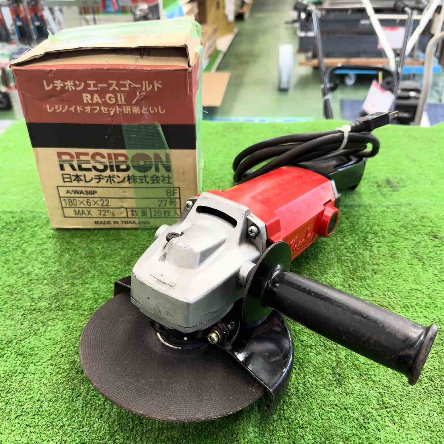 富士製砥 Kosoku 180mm ディスクグラインダー HD-180 研磨トイシおまけ レジボン エースゴールド 27号 180x6x22mm 25枚 桶川店