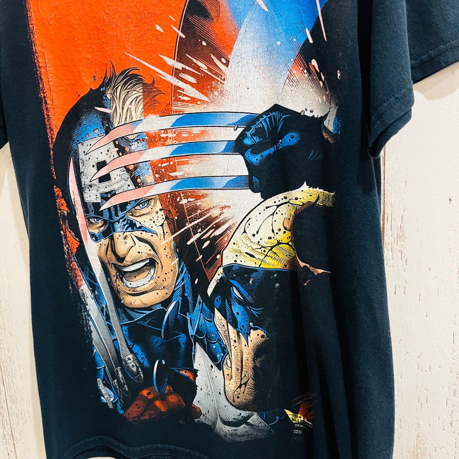 キャプテン・アメリカ Tシャツ XLサイズ 漫画 コミック アニメ ビンテージ MARVEL マーベル キャプテン・アメリカ Tシャツ 【XLサイズ