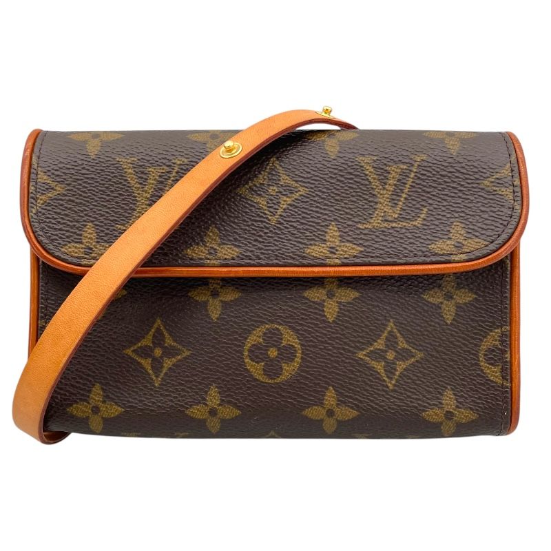 ルイ ヴィトン LOUIS VUITTON ポシェット フロランティーヌ M51855 ブラウン モノグラム キャンバス レディース ウエストバッグ
