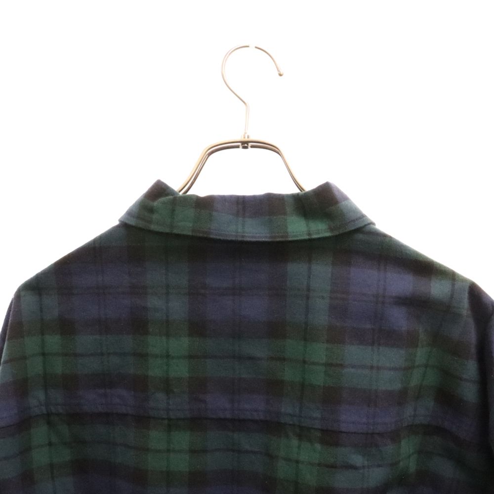 WTAPS (ダブルタップス) 22SS WCPO 02 LS COTTON FLANNEL TEXTILE 221TQDT-SHM02 オーバー  シャツ コットン フランネル テキスタイル チェック グリーン - メルカリ