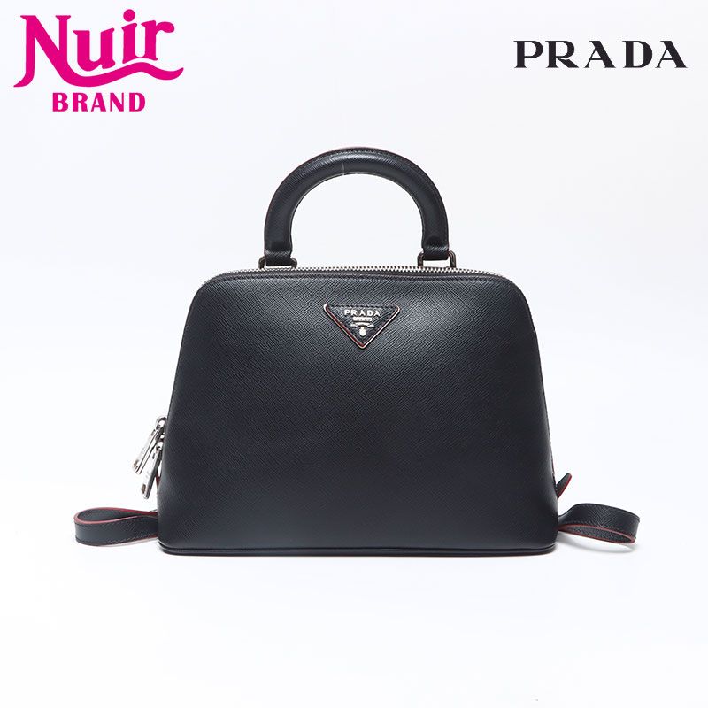 PRADA プラダ リュック デイパック サフィアーノ レザー 2way 三角ロゴ ハンドバッグ