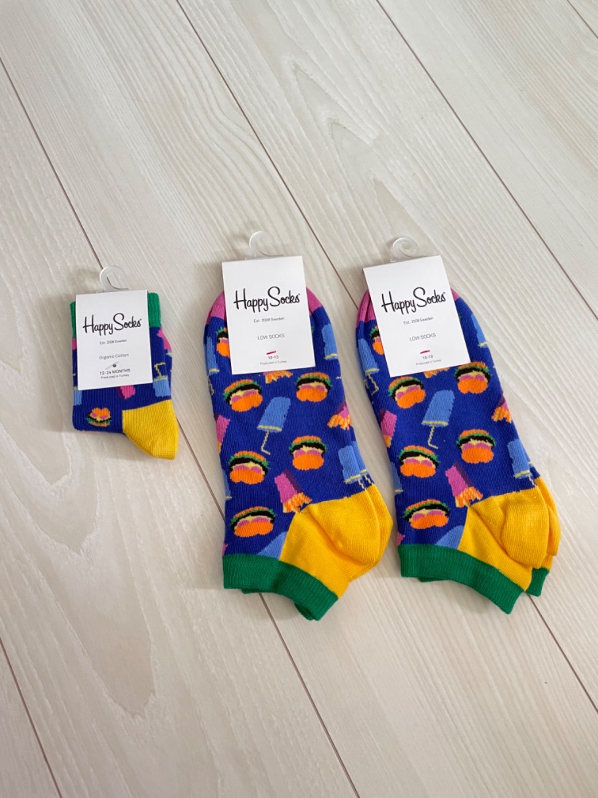 新品未使用 happy socks 親子 3足セット