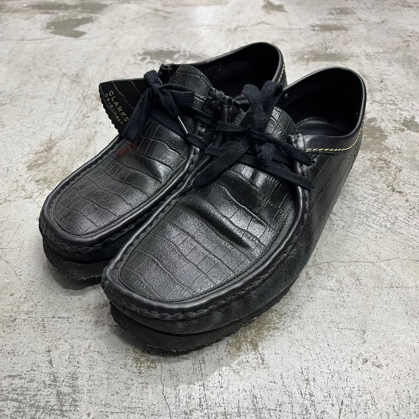 WACKO MARIA ワコマリア CLARKS ワラビー クロコ 26.5cm WACKO MARIA