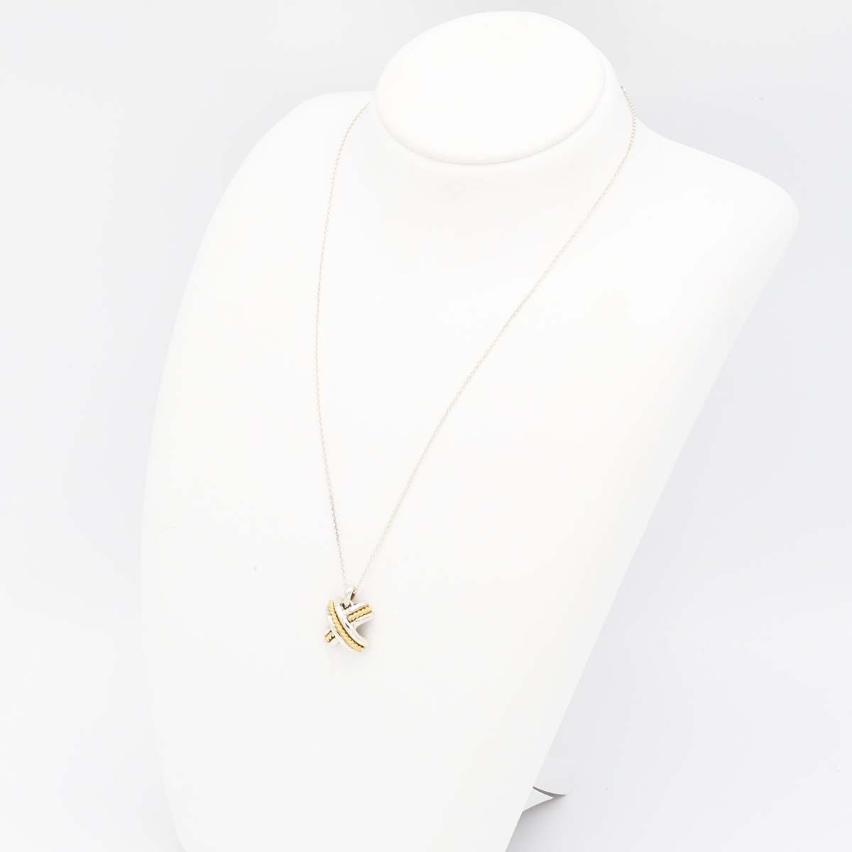 TIFFANY&Co. ティファニー ネックレス シグネチャー クロス コンビ 925