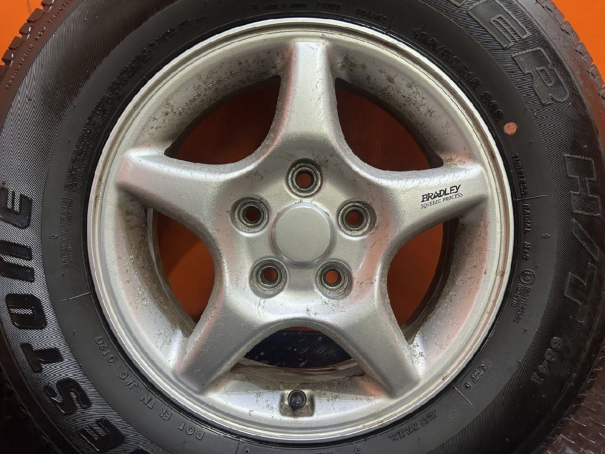 タイヤ新車外し BS 195/80R15 夏タイヤ ダイハツ テリオスキッド 純正