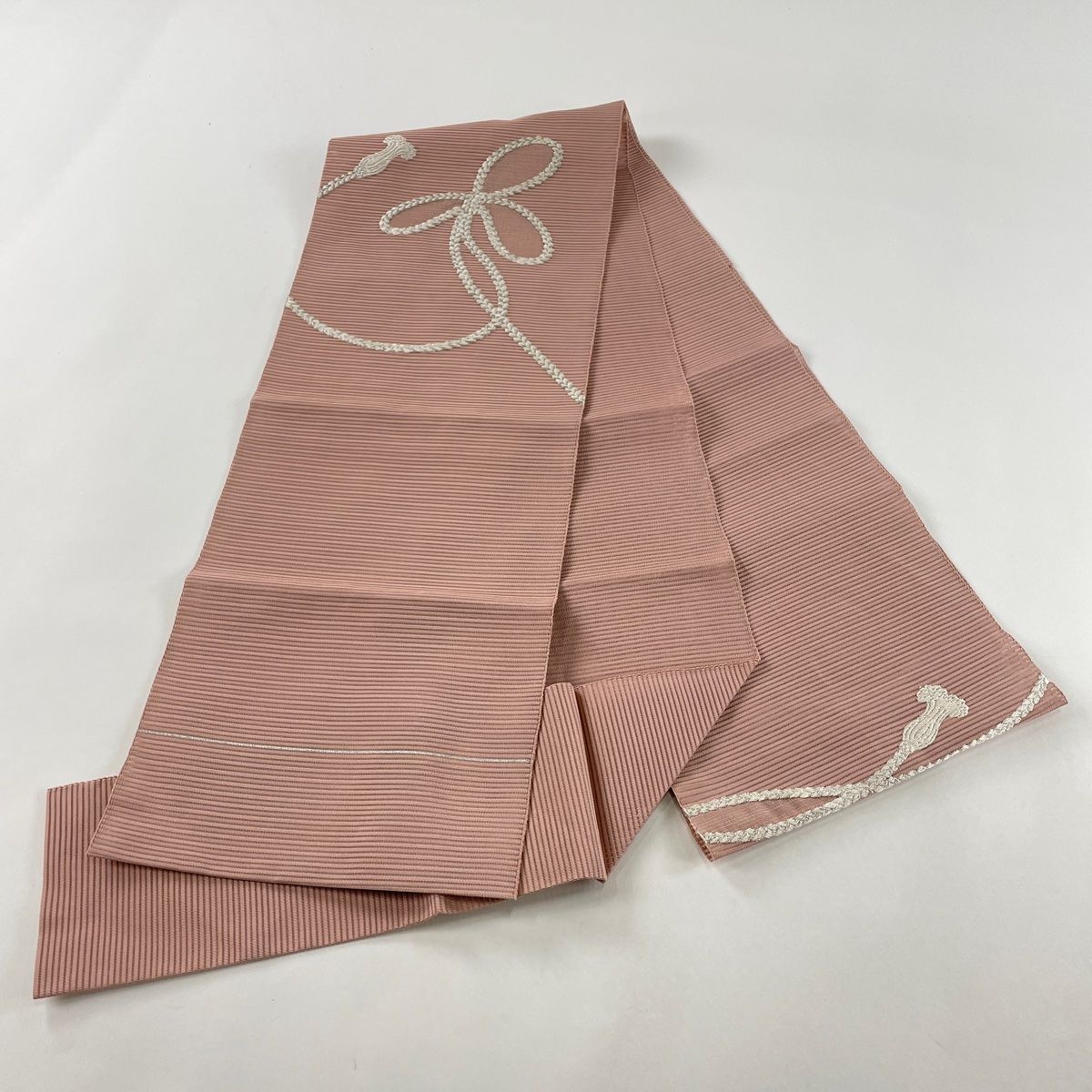 八寸名古屋帯♡松葉仕立て♡正絹絽の夏帯♡涼し気な 