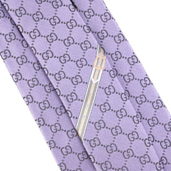 新品 グッチ GUCCI ネクタイ GGパターン ライトパープル - メルカリ