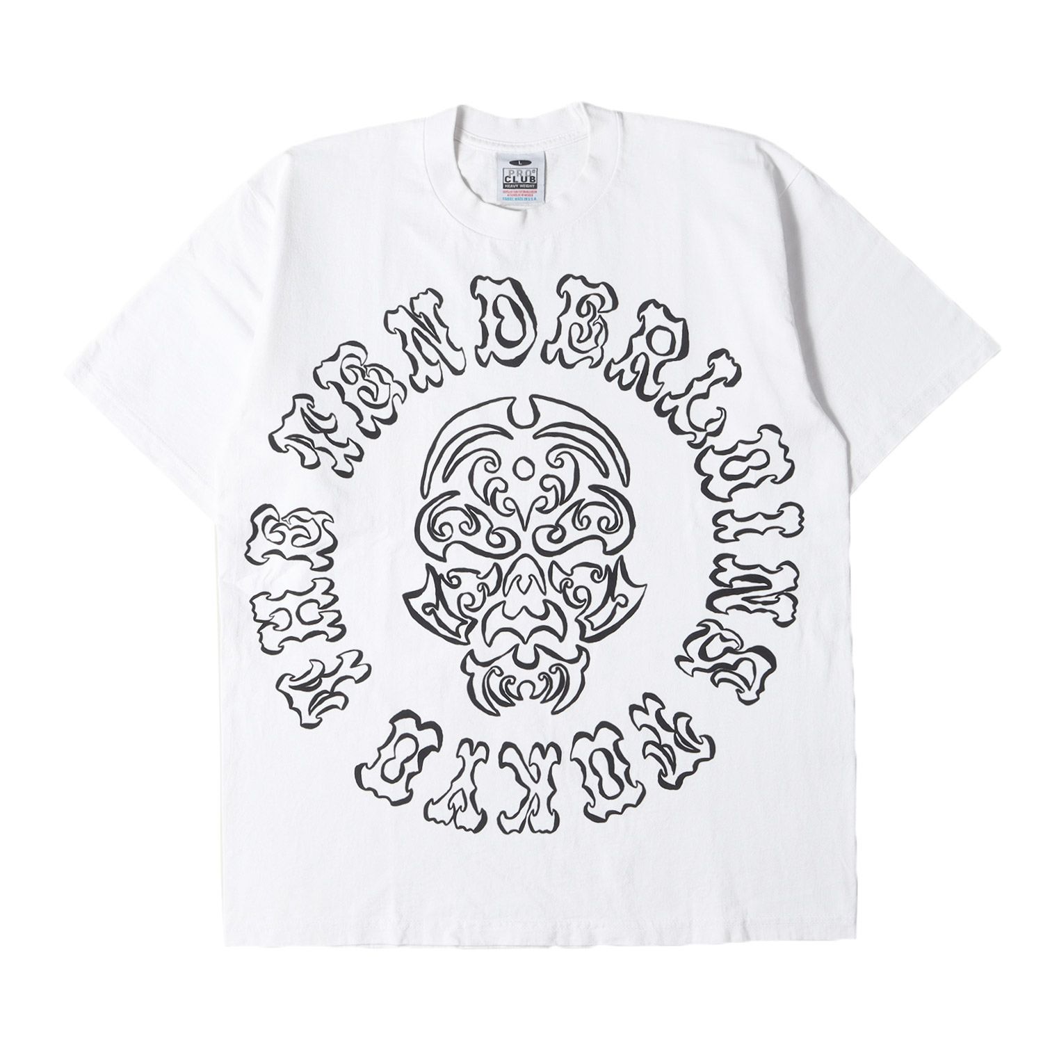 テンダーロイン TEE PRO CLUB ボルネオスカル 白 L テンダーロイン TEE PRO CLUB ボルネオスカル 白 L