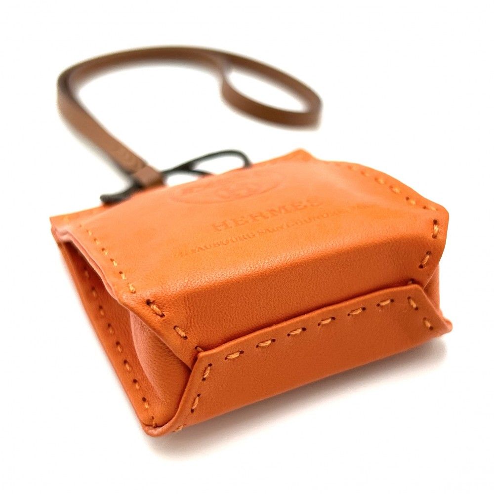 売り尽くし】HERMES エルメス キーホルダー サック オランジュ バッグ