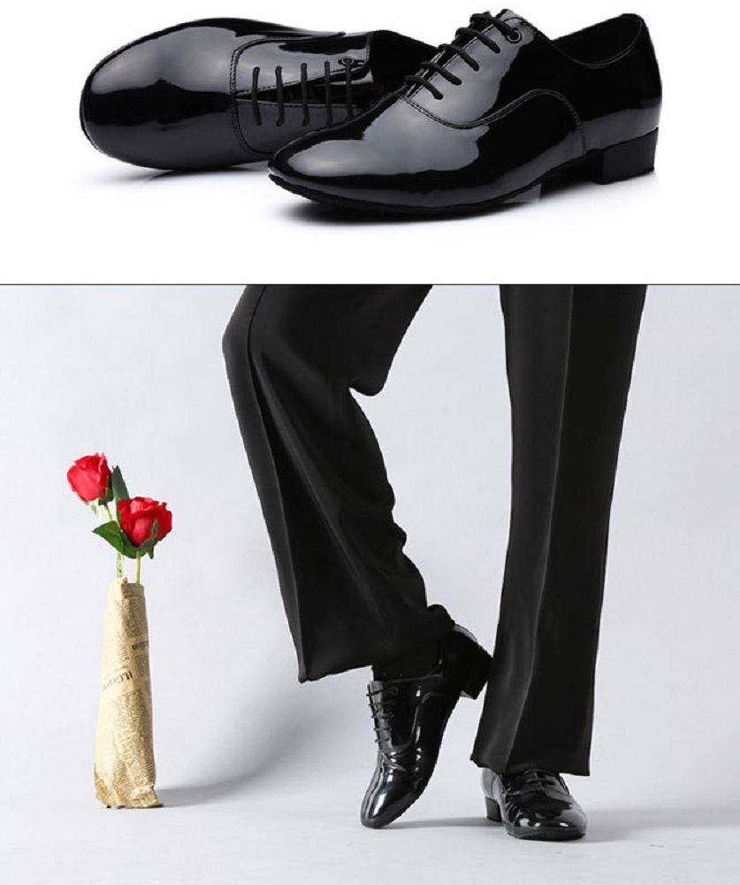 社交ダンス シューズ メンズ エナメル ダンスシューズ - メルカリ