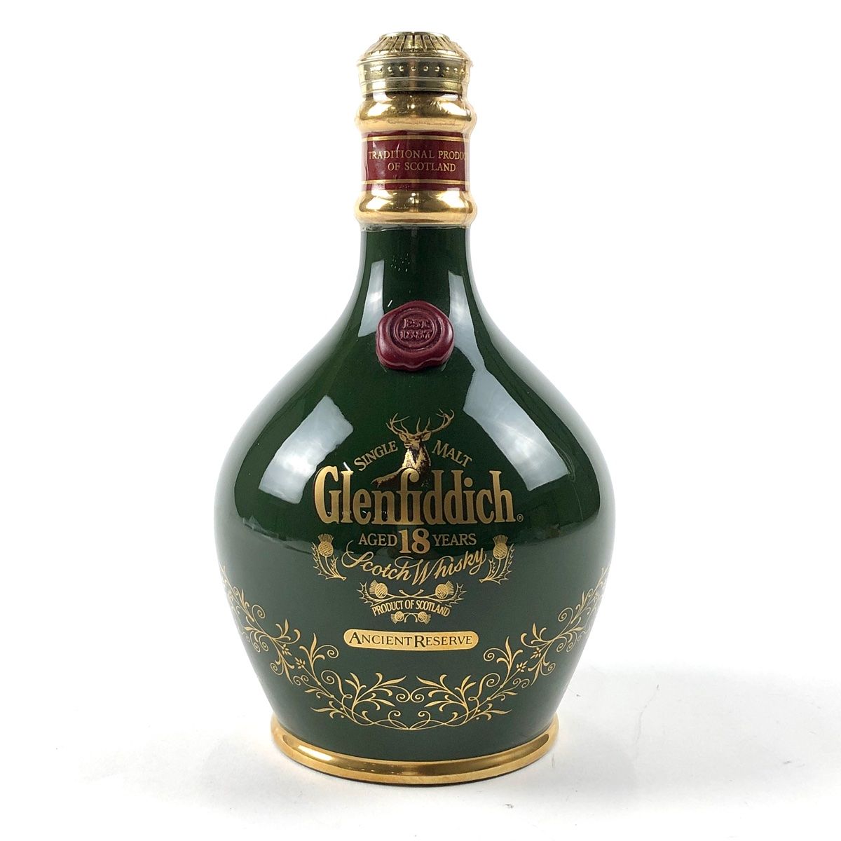 グレンフィディック Glenfiddich 18年 陶器 緑 700ml スコッチ