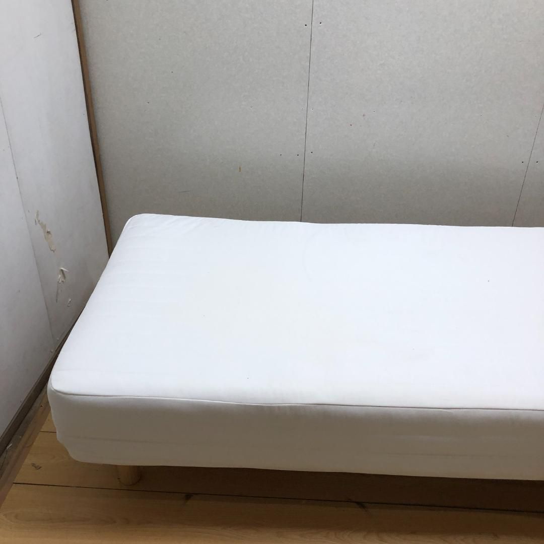 無印良品 脚付きマットレス シングルベッド ホワイト 白