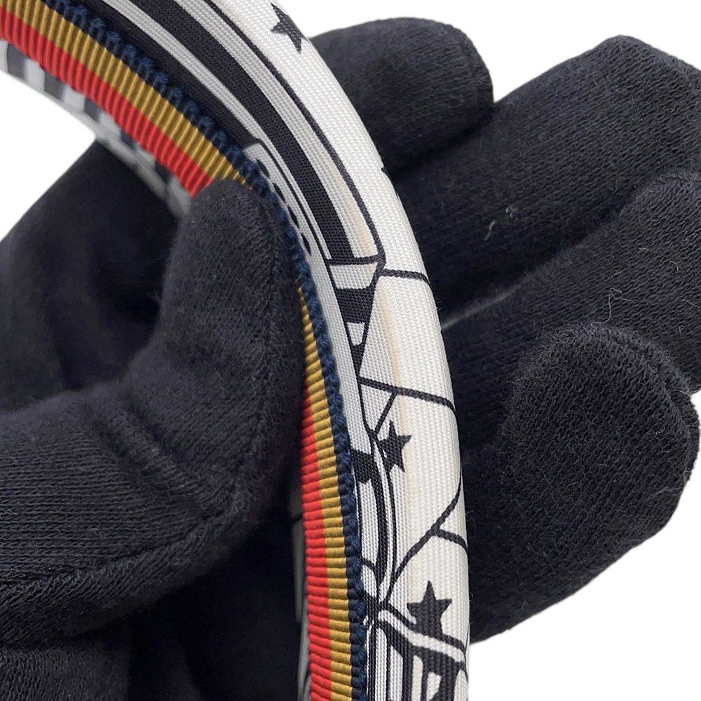 エルメス カチューシャ ジナ ジグザグ シルク HERMES ヘアアクセサリー