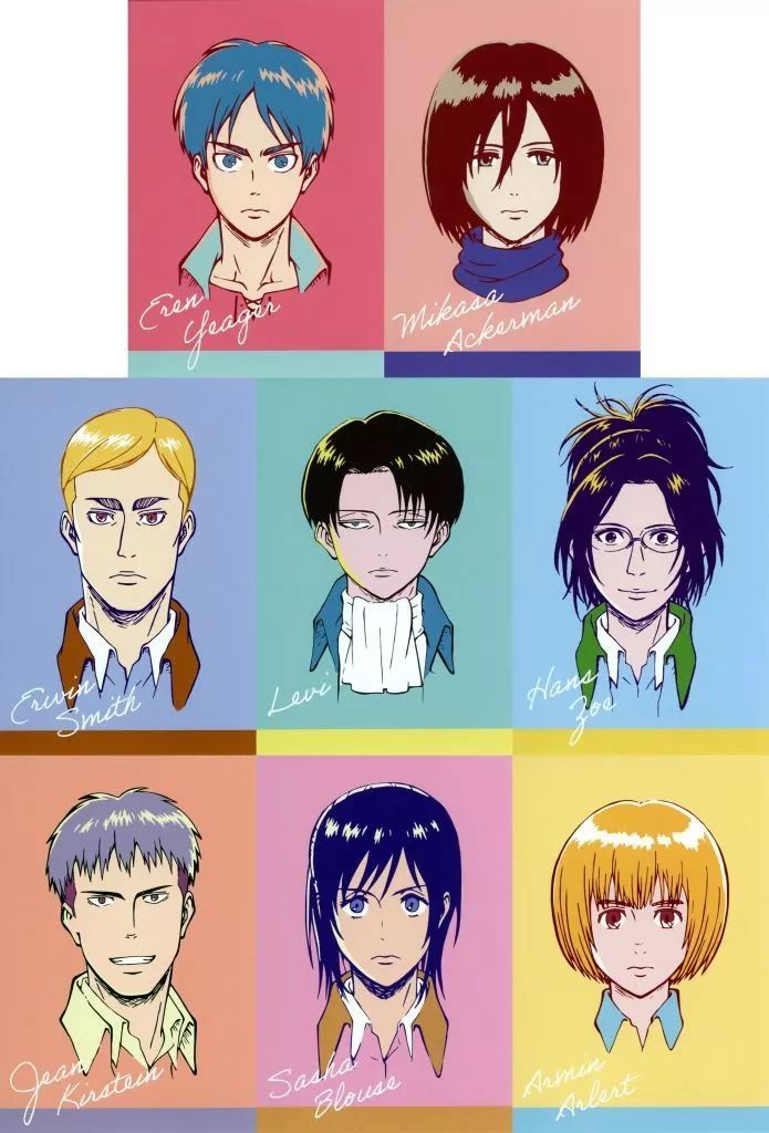 中古】キャラカード 全8種セット イラストカード 「進撃の巨人」 WIT