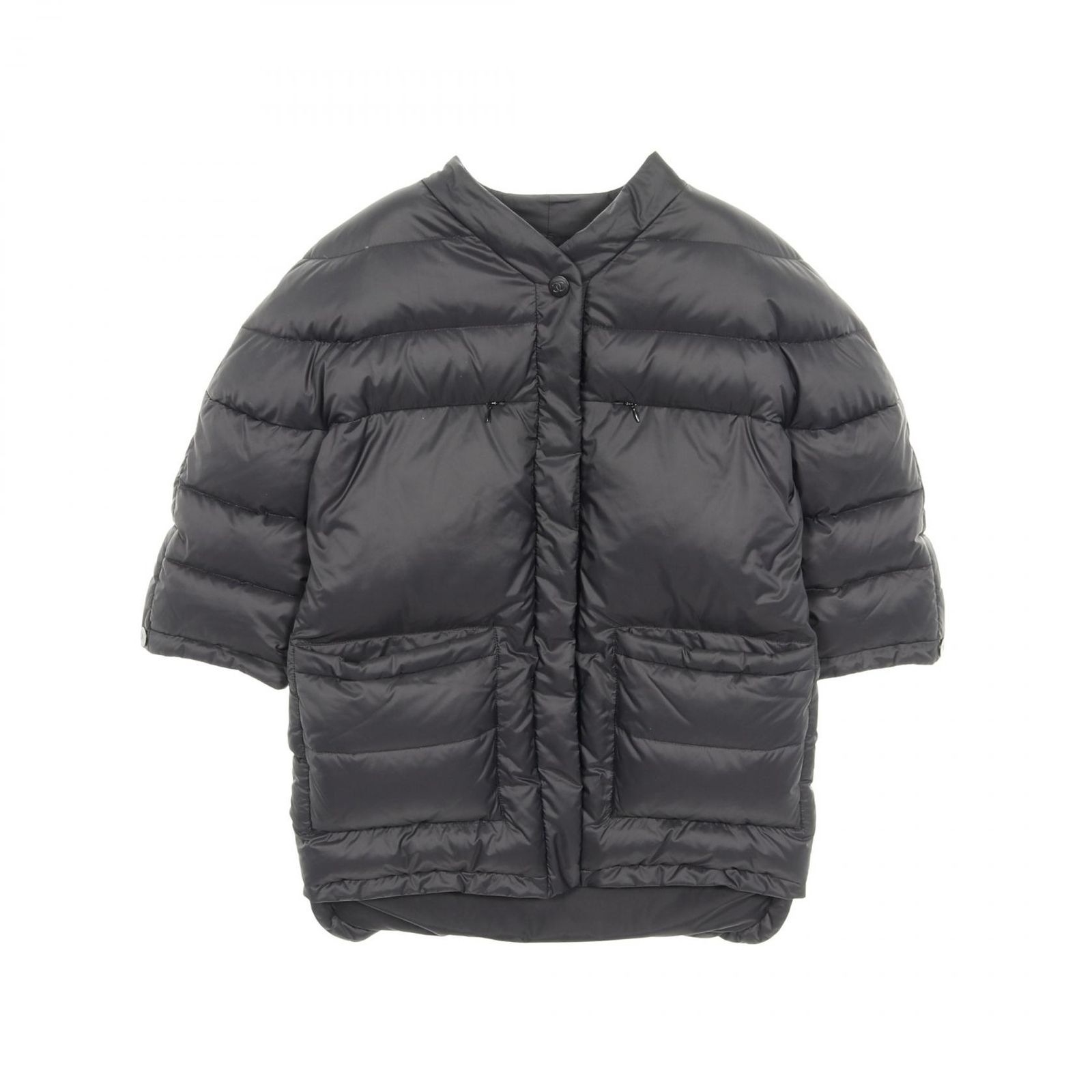 シャネル CHANEL ダウンジャケット ココマークボタン ブラック