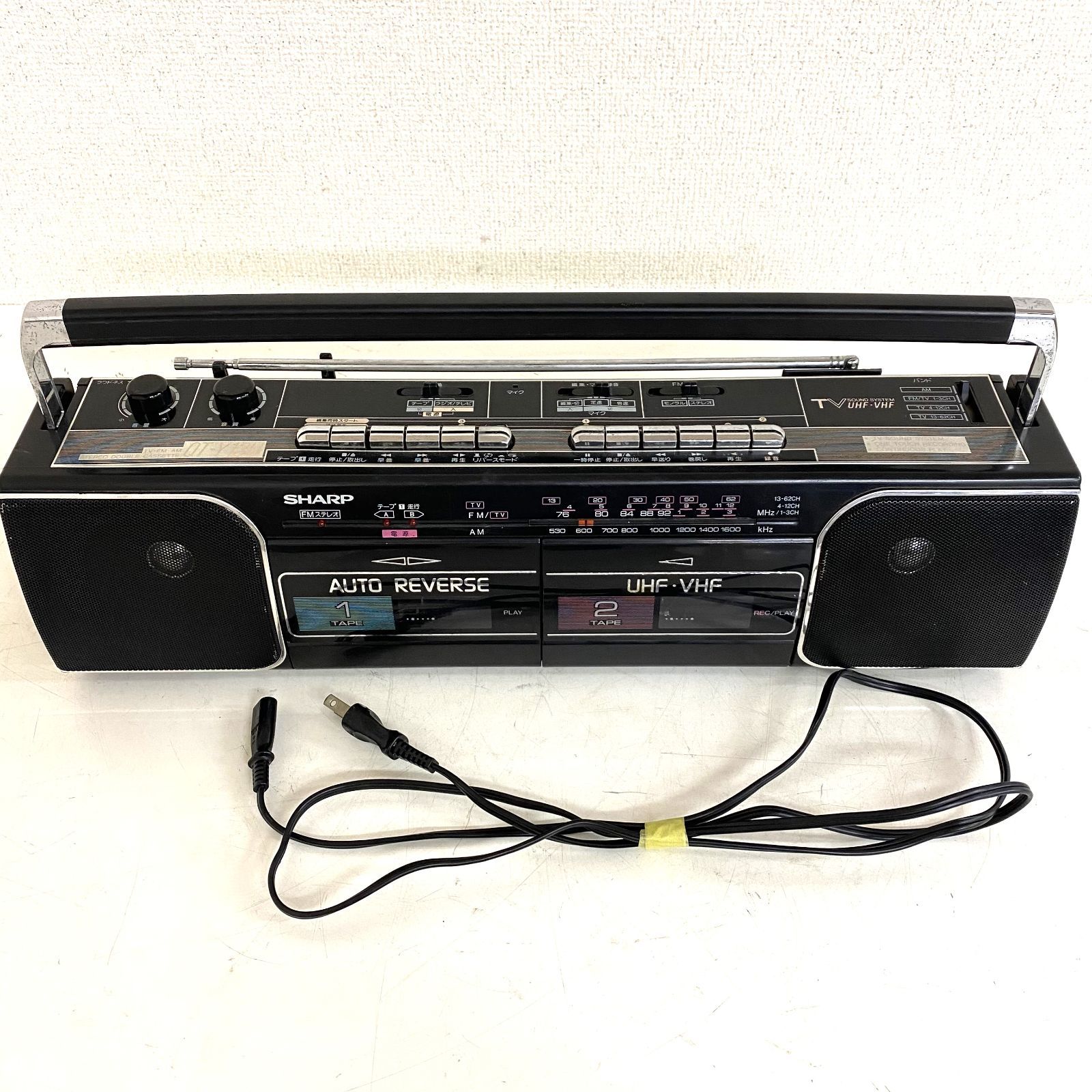 GT1【中古品】SHARP シャープ  ラジカセ QT-Y13U-BK