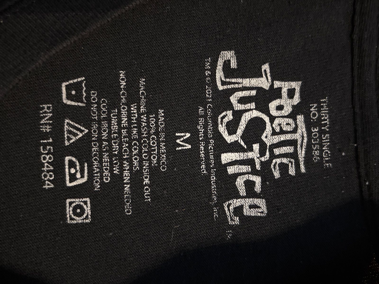 Poetic Justice Tシャツ 黒色 2pac Poetic justiceオフィシャルT-シャツ L | LIMITED