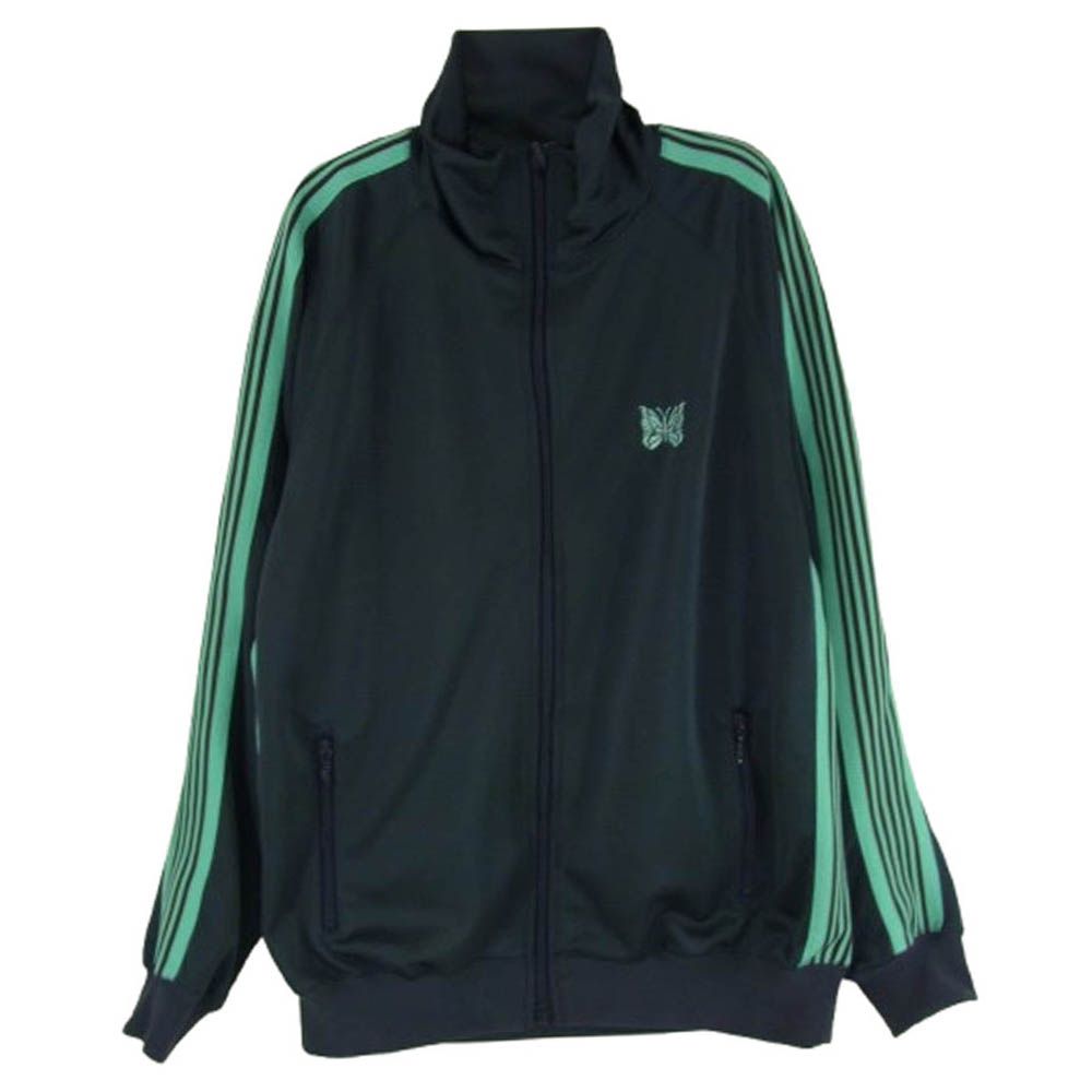 Needles ニードルス 25SS QV1538 STUDIOUS別注 Track Jacket パピヨン刺繍 サイドライン トラックジャケット モスグリーン系 L