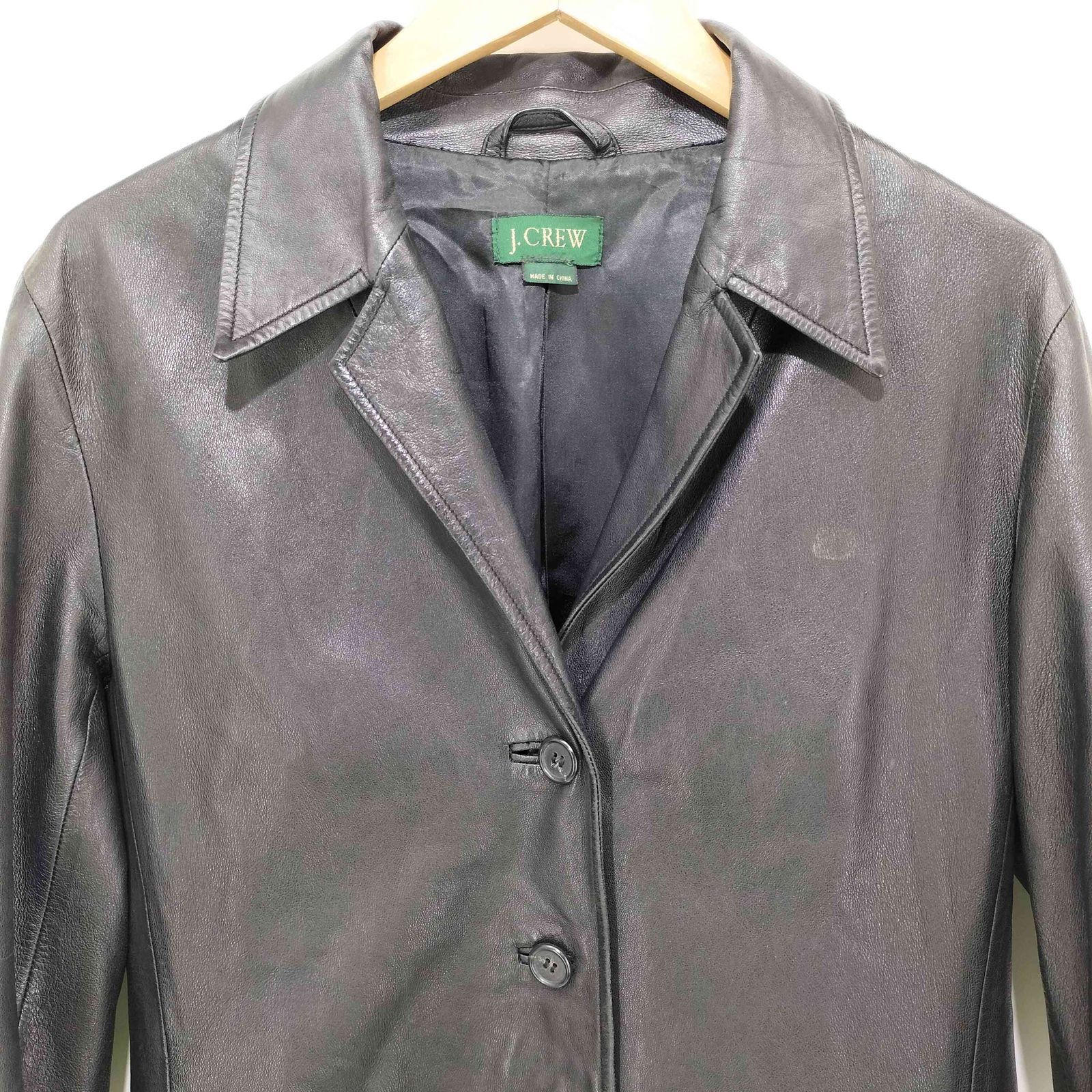 ジェイクルー J.CREW ラムレザー 4B シャツジャケット メンズ
