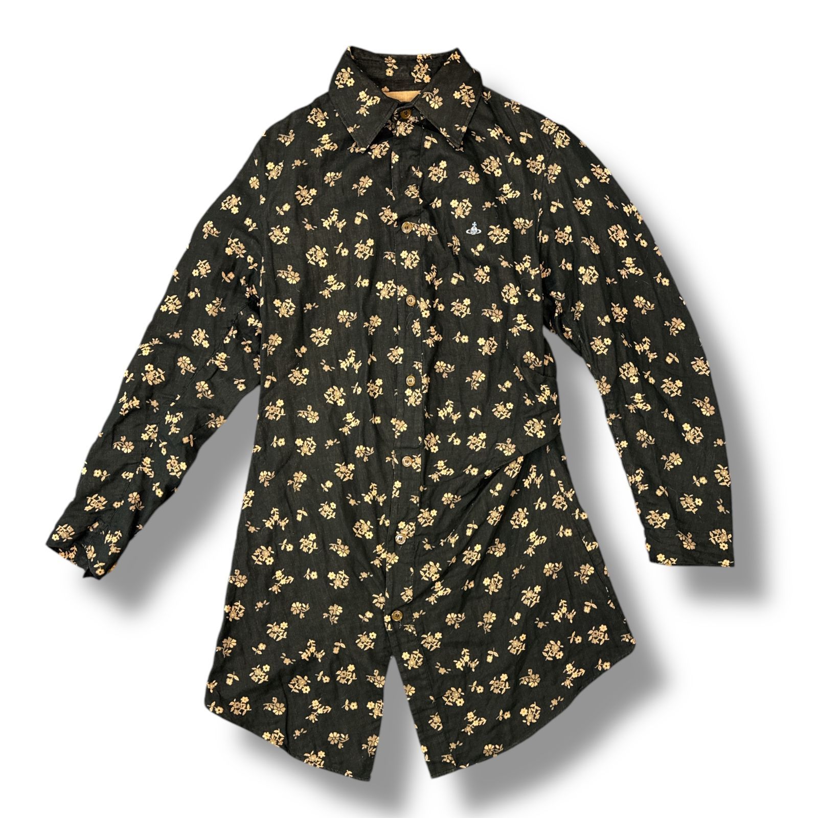 Vivienne Westwood 花柄 ロングシャツ ヴィヴィアンウエストウッド 46 