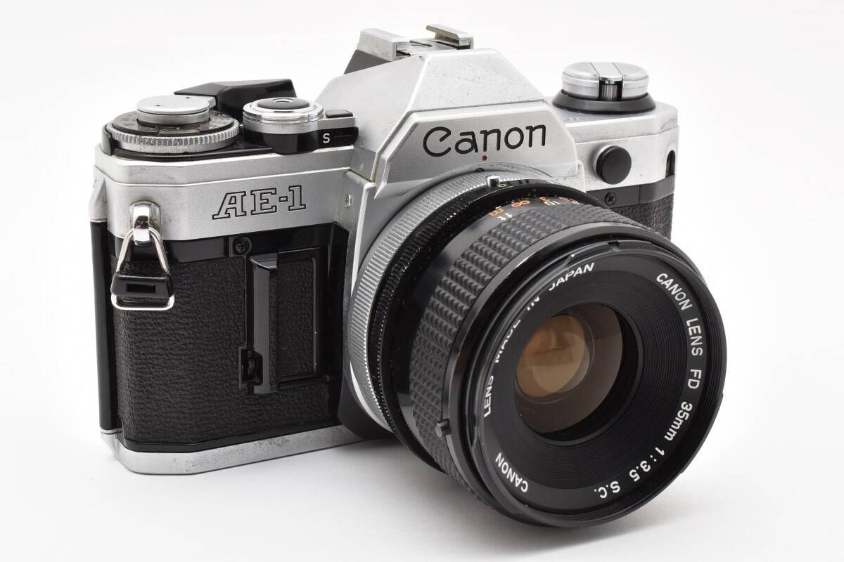 ☆良品☆キヤノン CANON AE-1 ボディ + FD 35mm F3.5 S.C.☆鳴きなし