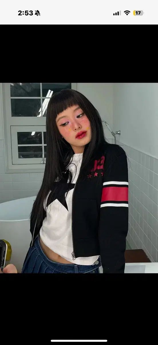 YOUHEE クロップドジップアップ