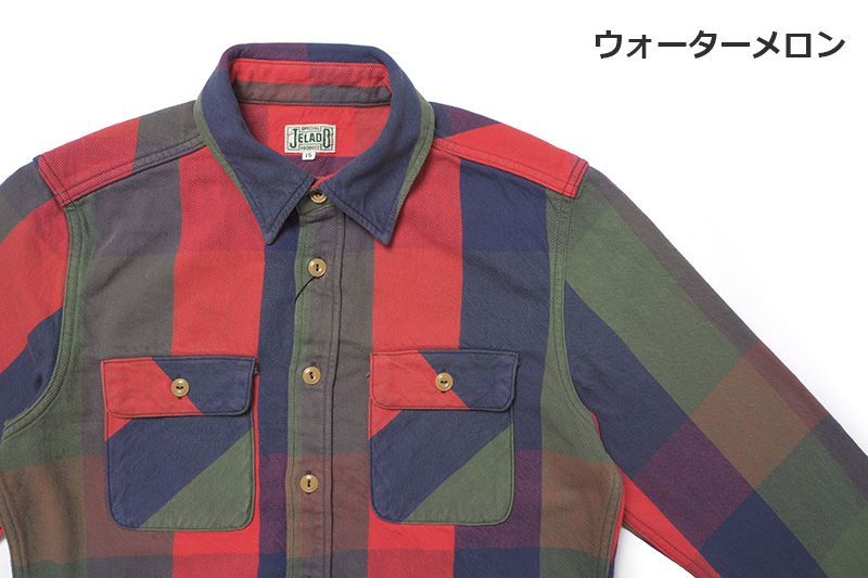 JELADO ジェラード 長袖 シャツ “Unionworkers Shirt Short” JP82125