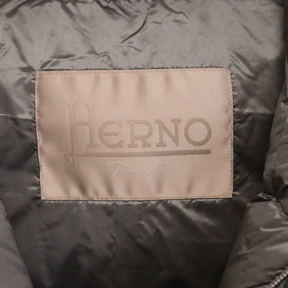 HERNO ヘルノ ナイロンダウンジャケット シルバー PI060UR-12344-9408 HERNO (ヘルノ) ナイロンダウンジャケット シルバー PI060UR-12344