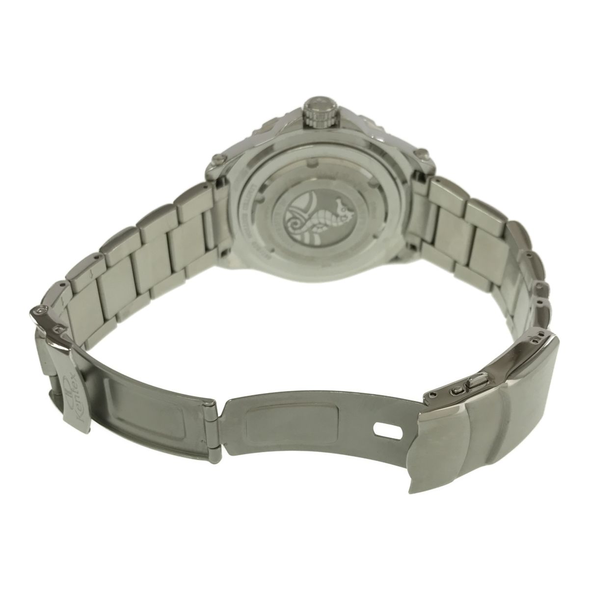腕時計 KENTEX S706M ブラックシェル文字盤 自動巻き AT SS ケンテックス マリンマン ダイバーズ 21k559-2