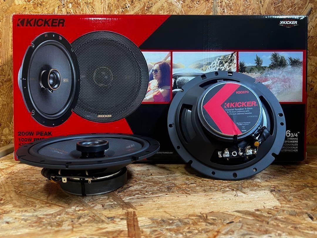 KICKER CSC67 300W コアキシャルスピーカー　中古品 KICKER CSC67 300W コアキシャルスピーカー 中古品 - メルカリ