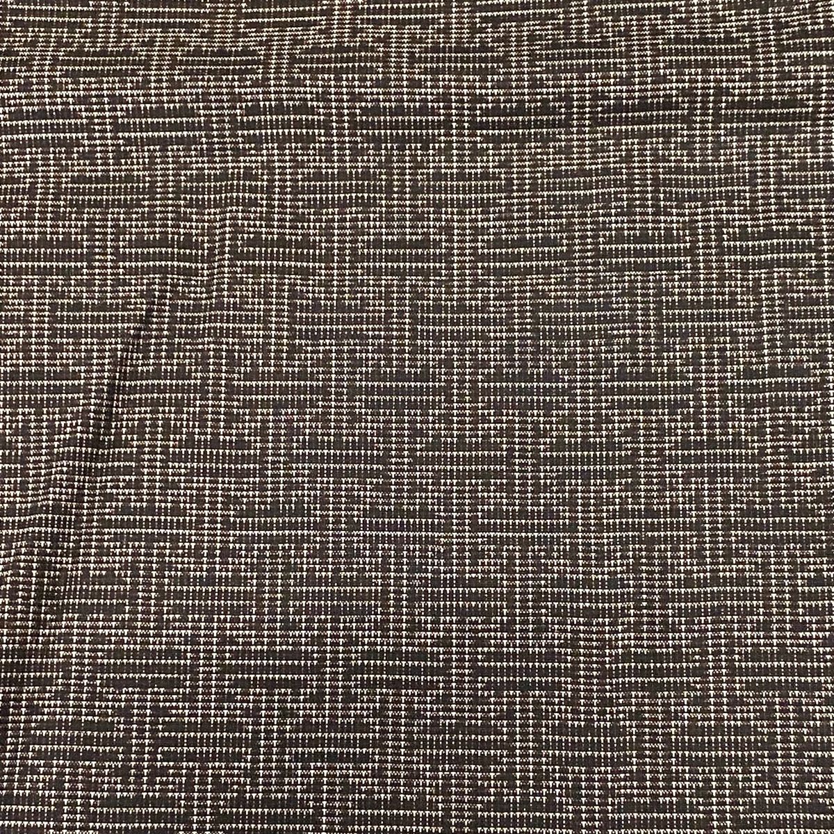 紬 身丈163.5cm 裄丈67.5cm L 袷 久米島紬 御絵図帳復元柄 証紙 幾何学  