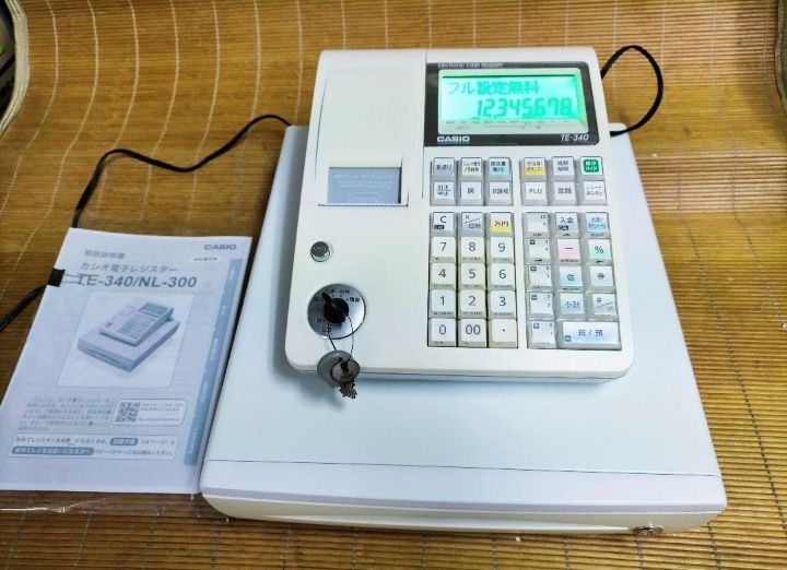 カシオレジスター TE-340/NL300 フル設定無料 755731 - メルカリ