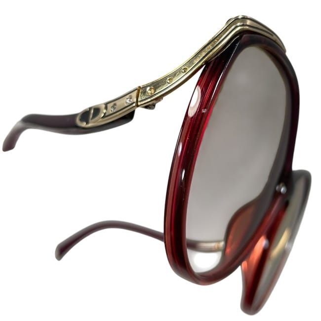 クリスチャンディオール サングラス GLOSSY1 ブラウン ゴールド グラデ