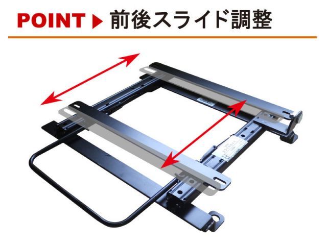 [レカロSR系]AE114G/AE115G スプリンターカリブ(4WD)用シートレール[カワイ製作所製]